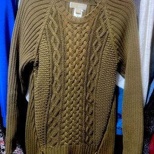 Michael Kors size L cable knit sweater